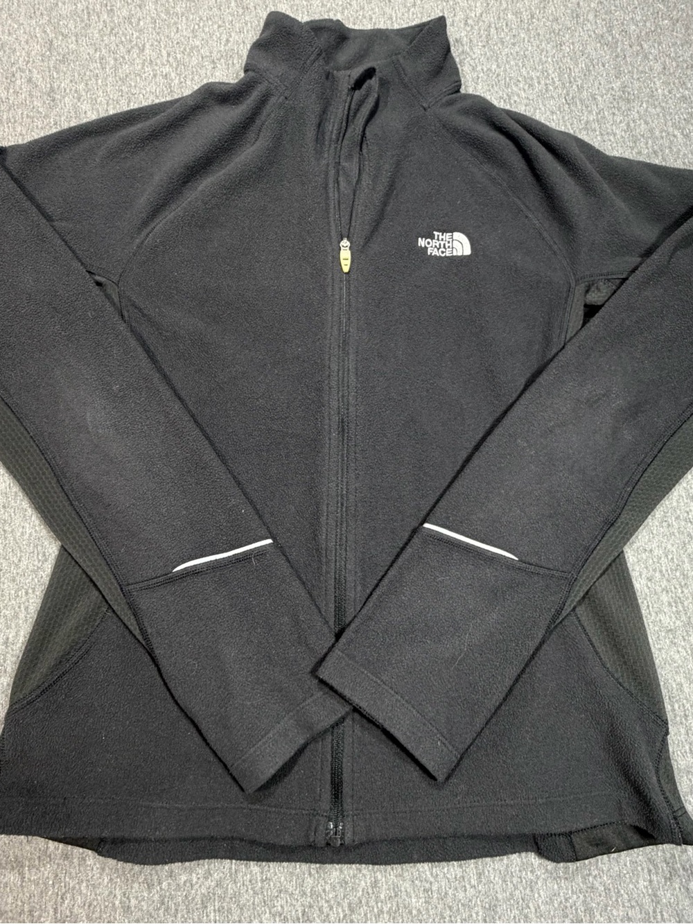 The North Face Women's Black Full-Zip Fleece Jacket Flight Series Vapor Wick